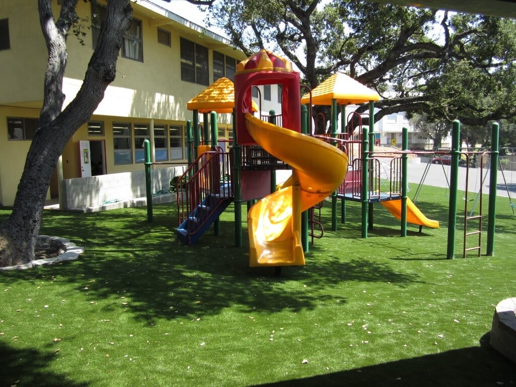 Playground, with a synthetic turf installation.