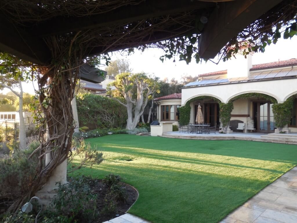 Residential landscape using artificial grass from Turf Now.